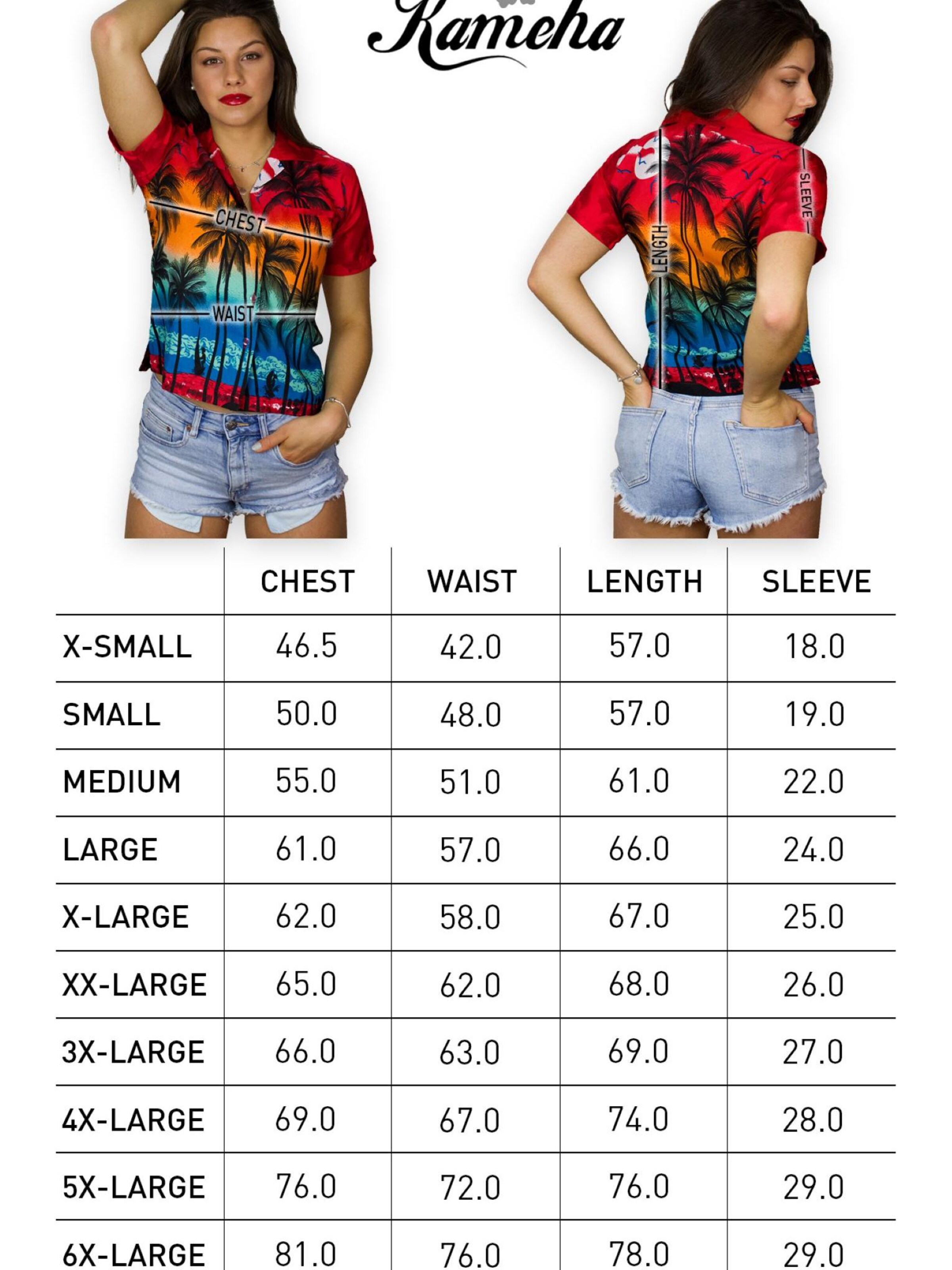 King Kameha Blouse 'Beach' in Red