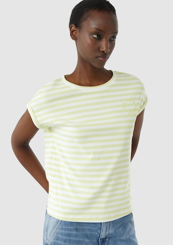Tricou de la comma casual identity pe galben: față