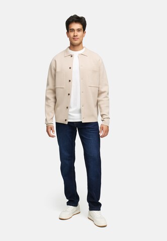 INDICODE JEANS Gebreid vest 'Bellino ' in Beige