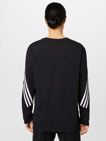 ADIDAS SPORTSWEAR - Camisa funcionais 'Future Icons 3-Stripes' em preto