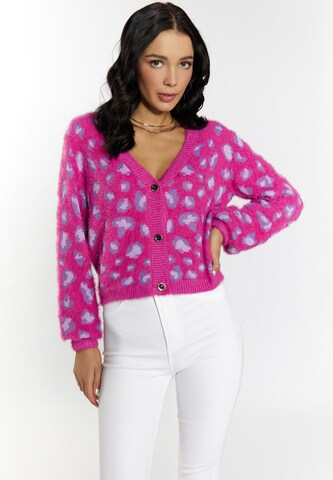 faina Knit cardigan in Pink: front