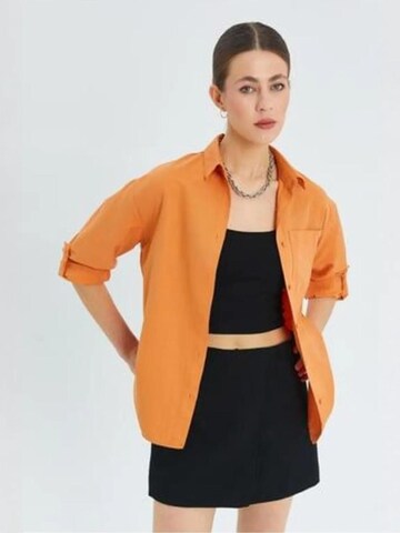 MixRay Blouse 'Hemden' in Orange