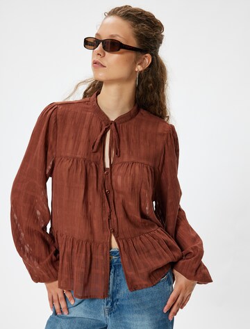 Koton Bluse in Braun