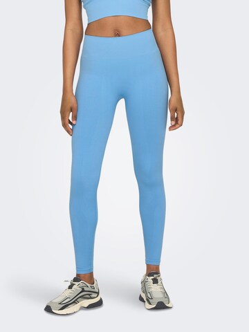 ONLY PLAY - Skinny Calças de desporto em azul: frente
