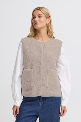 Fransa Vest i beige: forside
