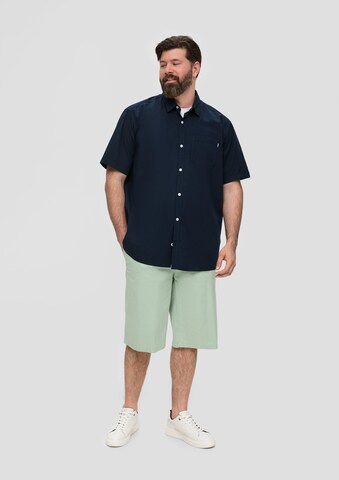 s.Oliver Regular fit Button Up Shirt in Blue