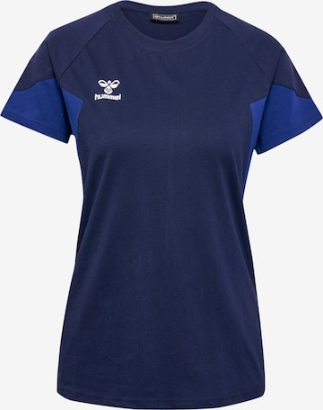 Hummel Performance Shirt 'TRAVEL' in Blue: front