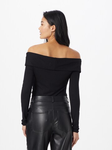 NU-IN Shirt Bodysuit in Black