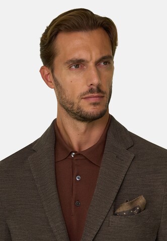 Boggi Milano Regular fit Colbert in Bruin