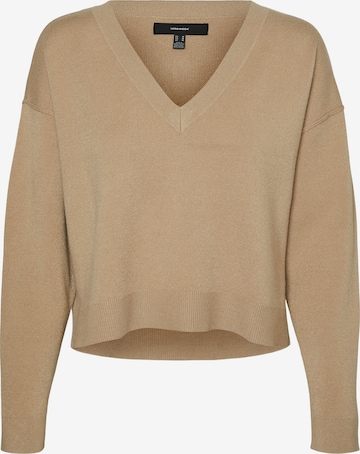 smėlio VERO MODA Megztinis 'VMGOLD LINK': priekis