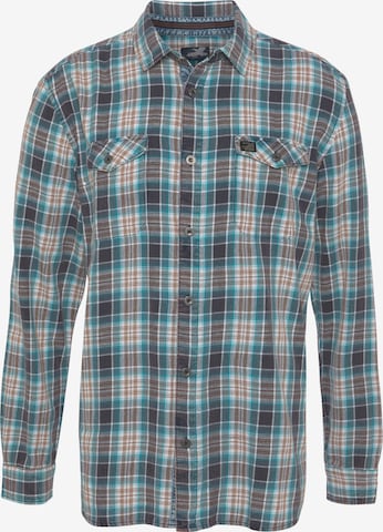 ARIZONA Slim fit Button Up Shirt in Green: front