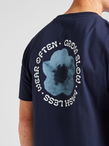 DENHAM T-Shirt 'INDIGO FLOWER' in Blau
