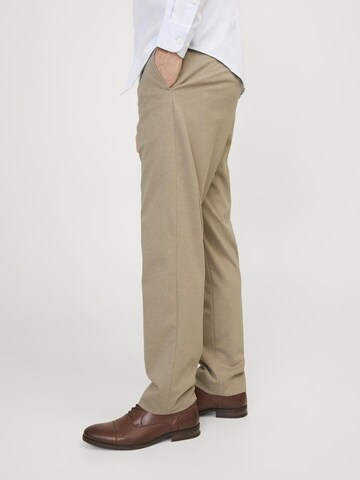 JACK & JONES Slimfit Bandplooibroek in Beige