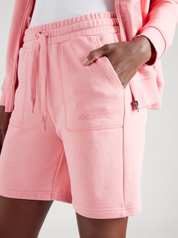 Regular Pantalon Soccx en rose