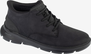 SKECHERS Lace-up boots in Black: front