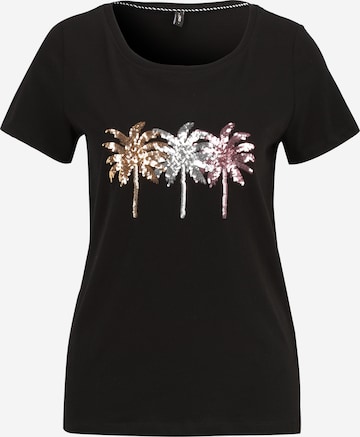 T-shirt 'ONLKITA INDIAN' ONLY en noir : devant