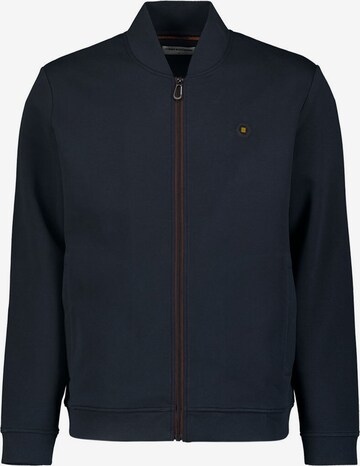 No Excess Zip-Up Hoodie in Blue: front