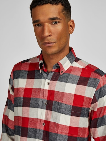HECHTER PARIS Regular Fit Hemd in Rot