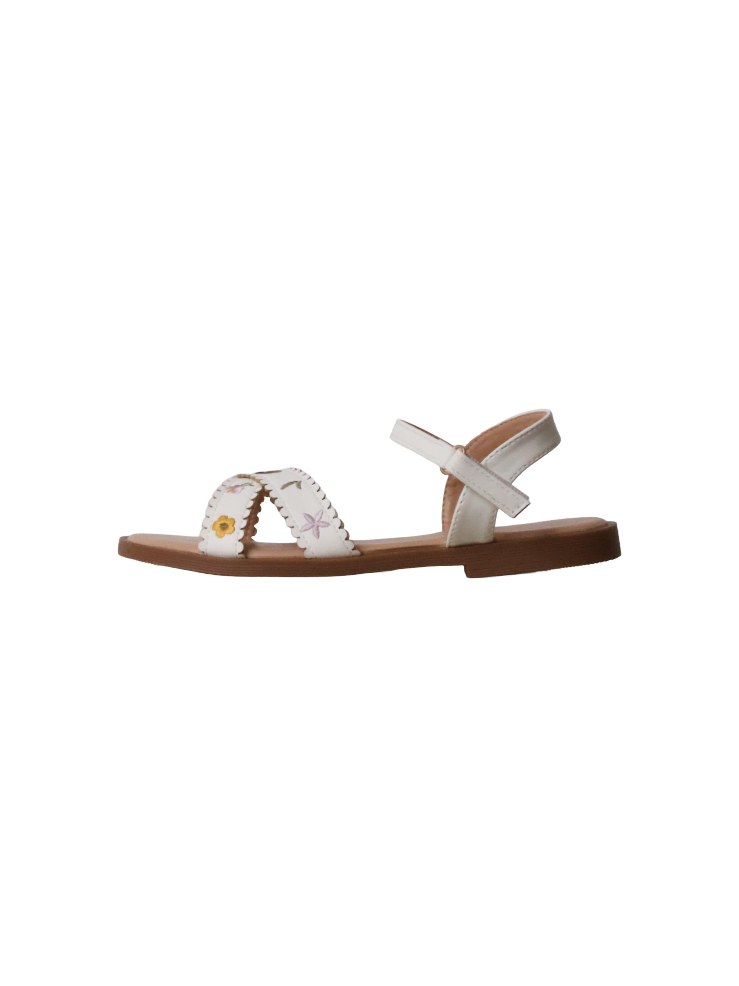 Super Mode Sandale 'Kindersandalen mit Klettverschluss'‌‌‌‌‌‌‌‌ in Weiß: Vorderseite