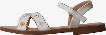 Super Mode Sandale 'Kindersandalen mit Klettverschluss' in Weiß: Vorderseite