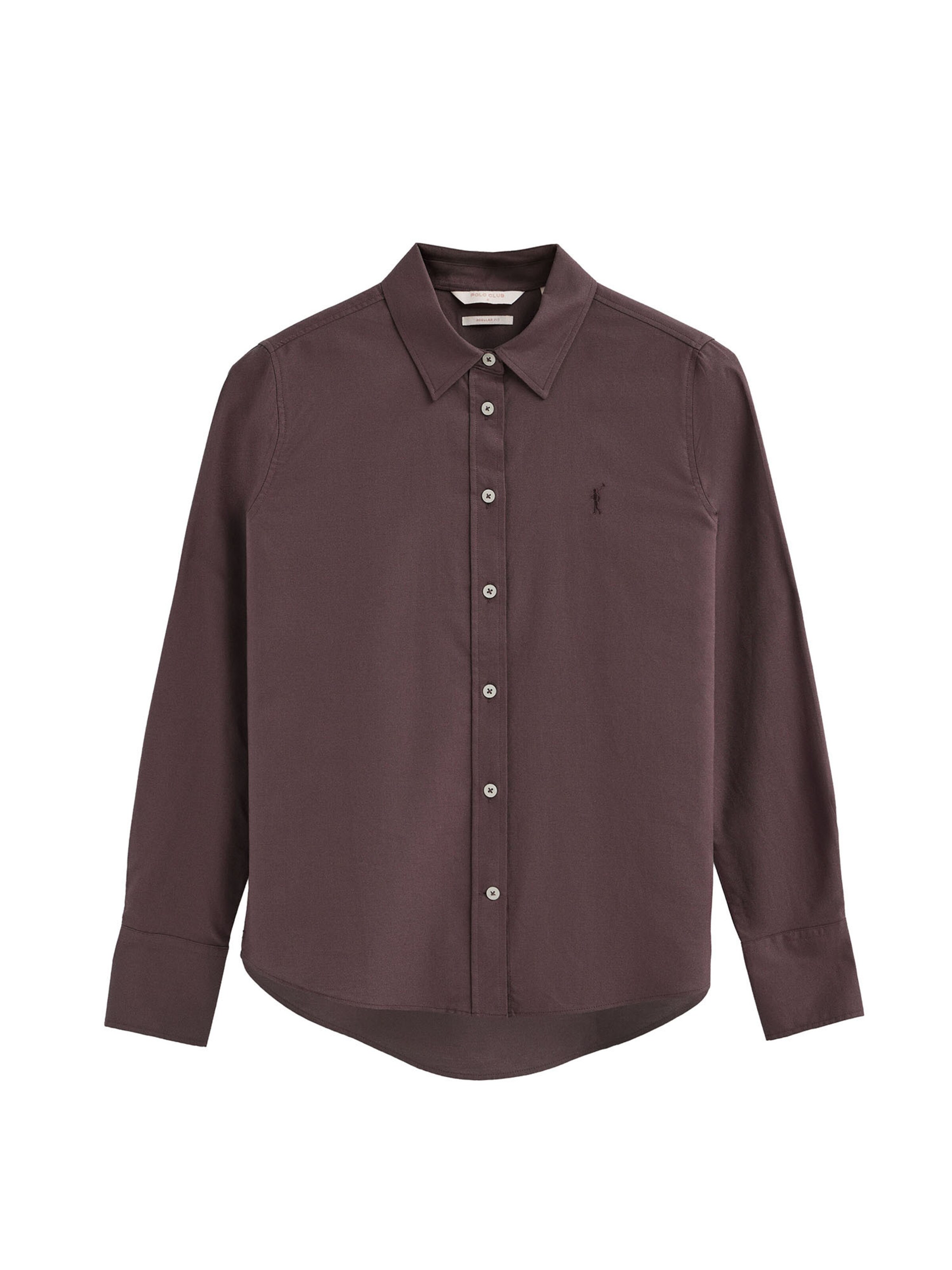 Polo Club Bluse in Braun: Vorderseite