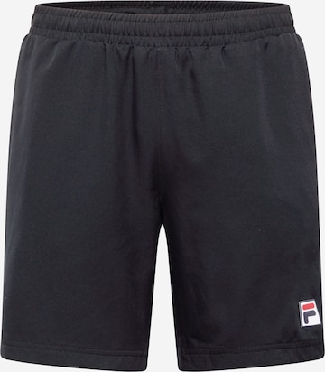 FILA - Regular Calças de desporto 'Leon' em preto: frente