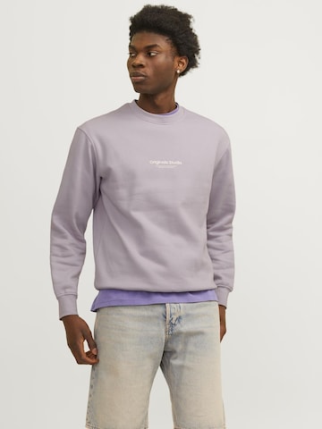 Sweat-shirt 'Vesterbro' JACK & JONES en violet : devant