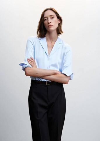 MANGO Blouse 'Lilium' in Blauw: voorkant