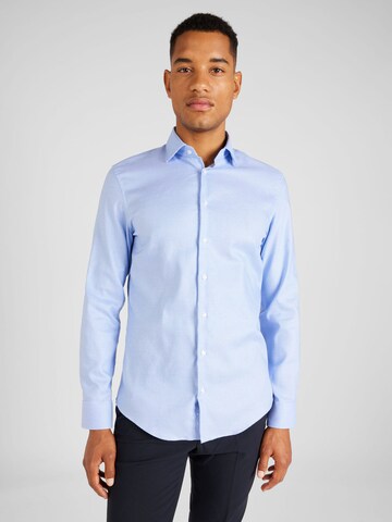 SEIDENSTICKER Slim fit Overhemd 'New Kent' in Blauw: voorkant
