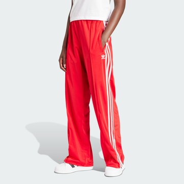 ADIDAS ORIGINALS Wide leg Byxa 'Firebird' i röd: framsida