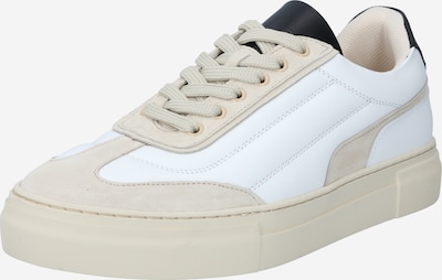 bézs / fekete / fehér SELECTED HOMME Rövid szárú edzőcipők 'SLHDAVID CHUNKY QUILT LEATHER TRAINER B', Termék nézet