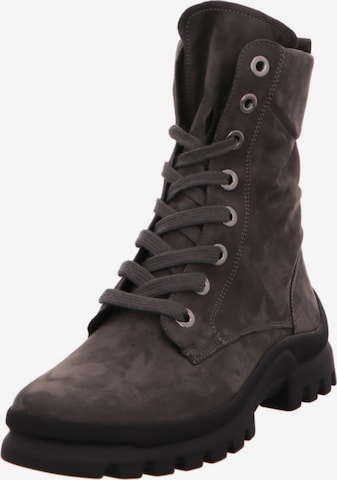 SEMLER Lace-Up Ankle Boots in Grey: front