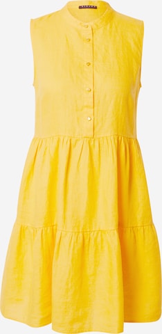 Sisley Košilové šaty – žlutá: přední strana
