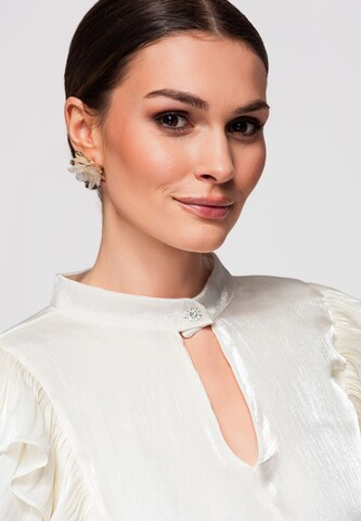 Ombre Bluse in Beige