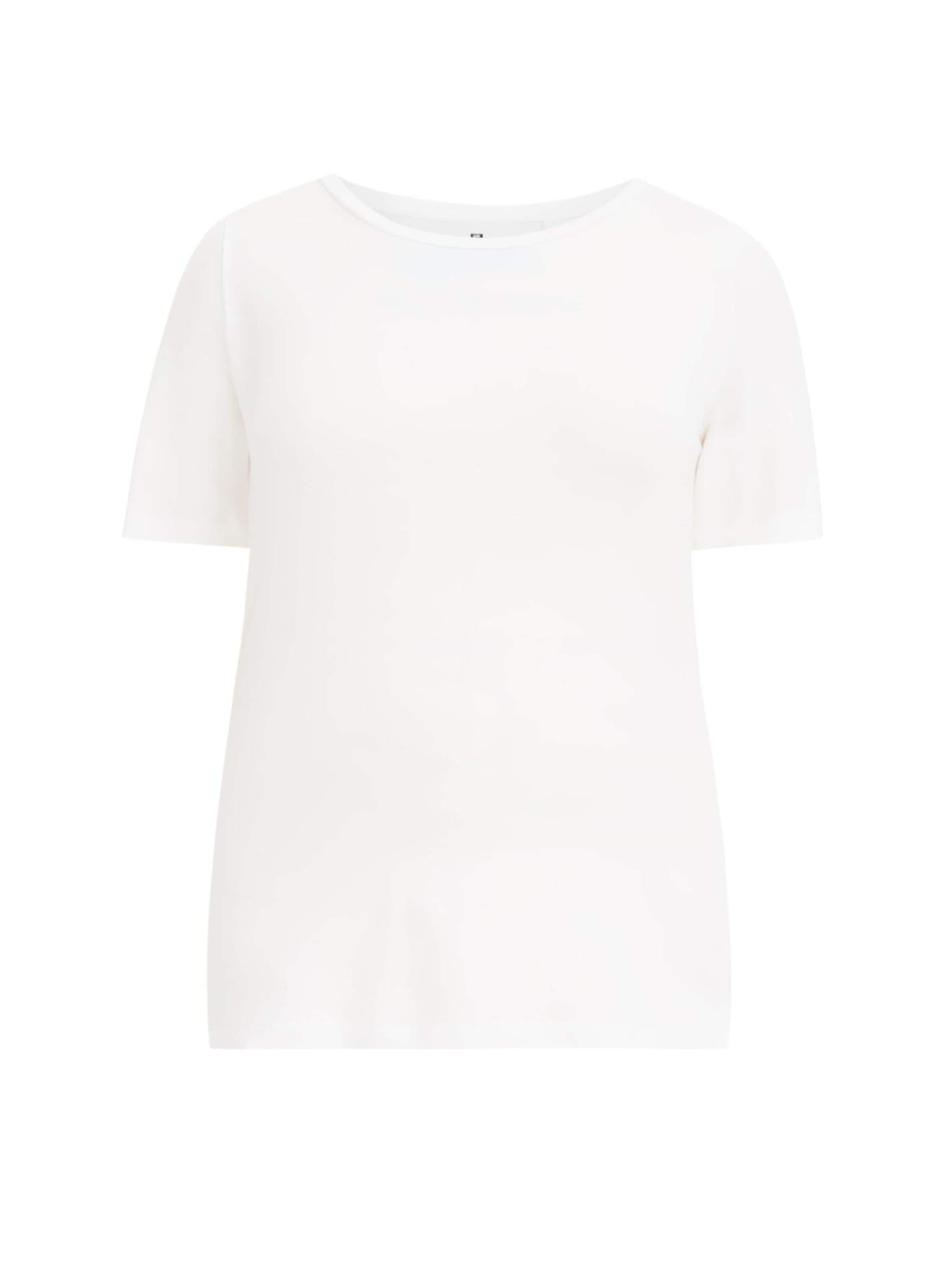 balts WE Fashion T-Krekls: no priekšpuses