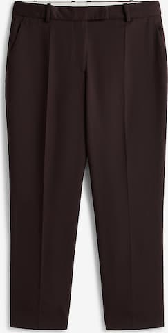TOMMY HILFIGER Slim fit Trousers with creases in Brown: front