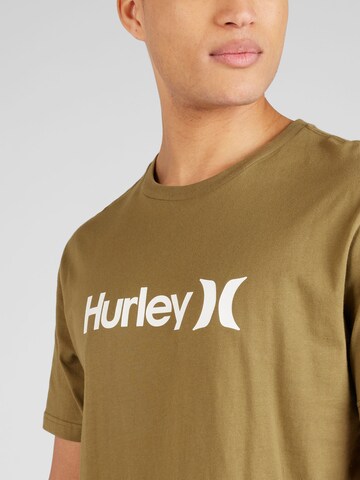 Hurley Λειτουργικό μπλουζάκι 'ONE & ONLY' σε πράσινο