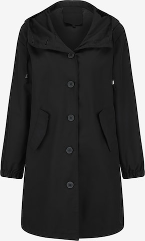 Youthup Between-Seasons Coat in Black: front