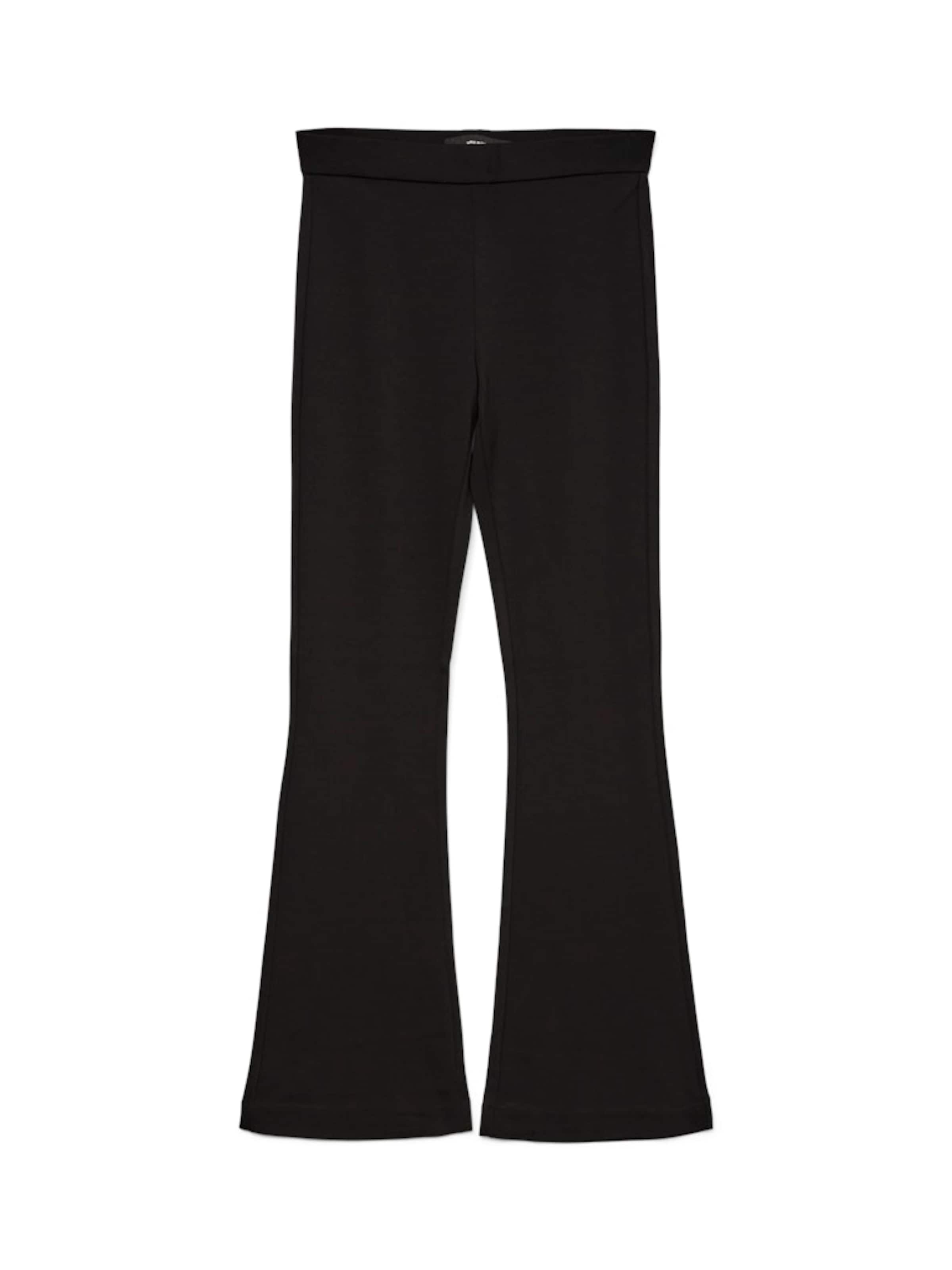 VERO MODA - Acampanado Pantalón 'Kamma' en negro: frente