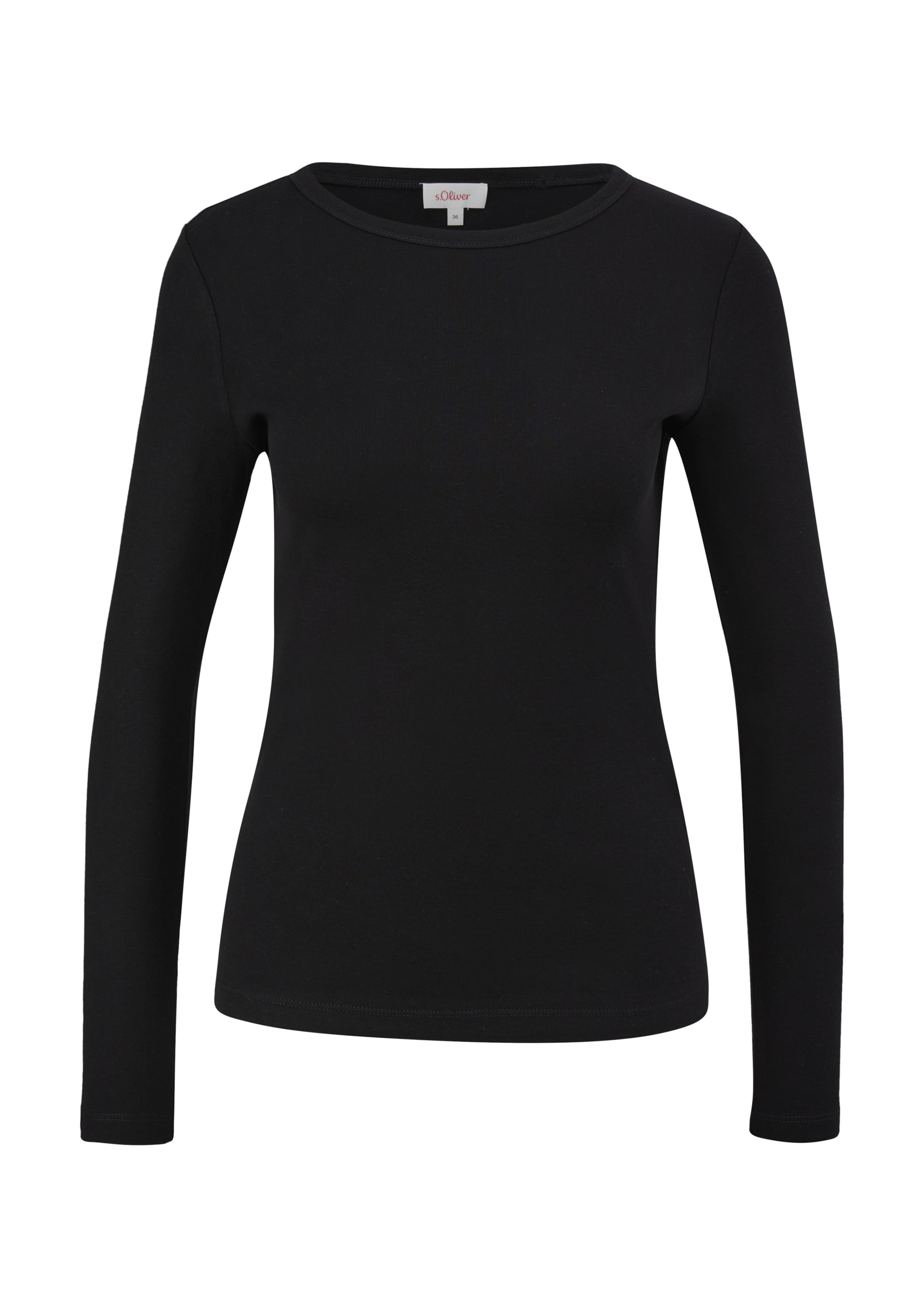 s.Oliver - Camiseta en negro: frente