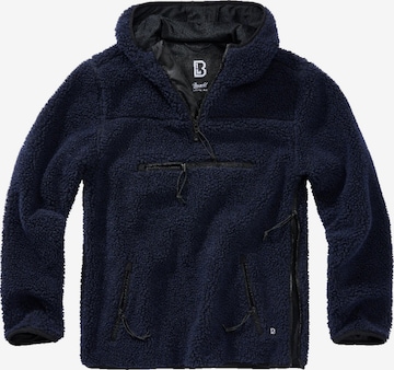 Giacca di pile di Brandit in blu: frontale