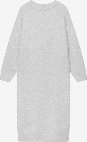 Robes en maille Pull&Bear en gris : devant