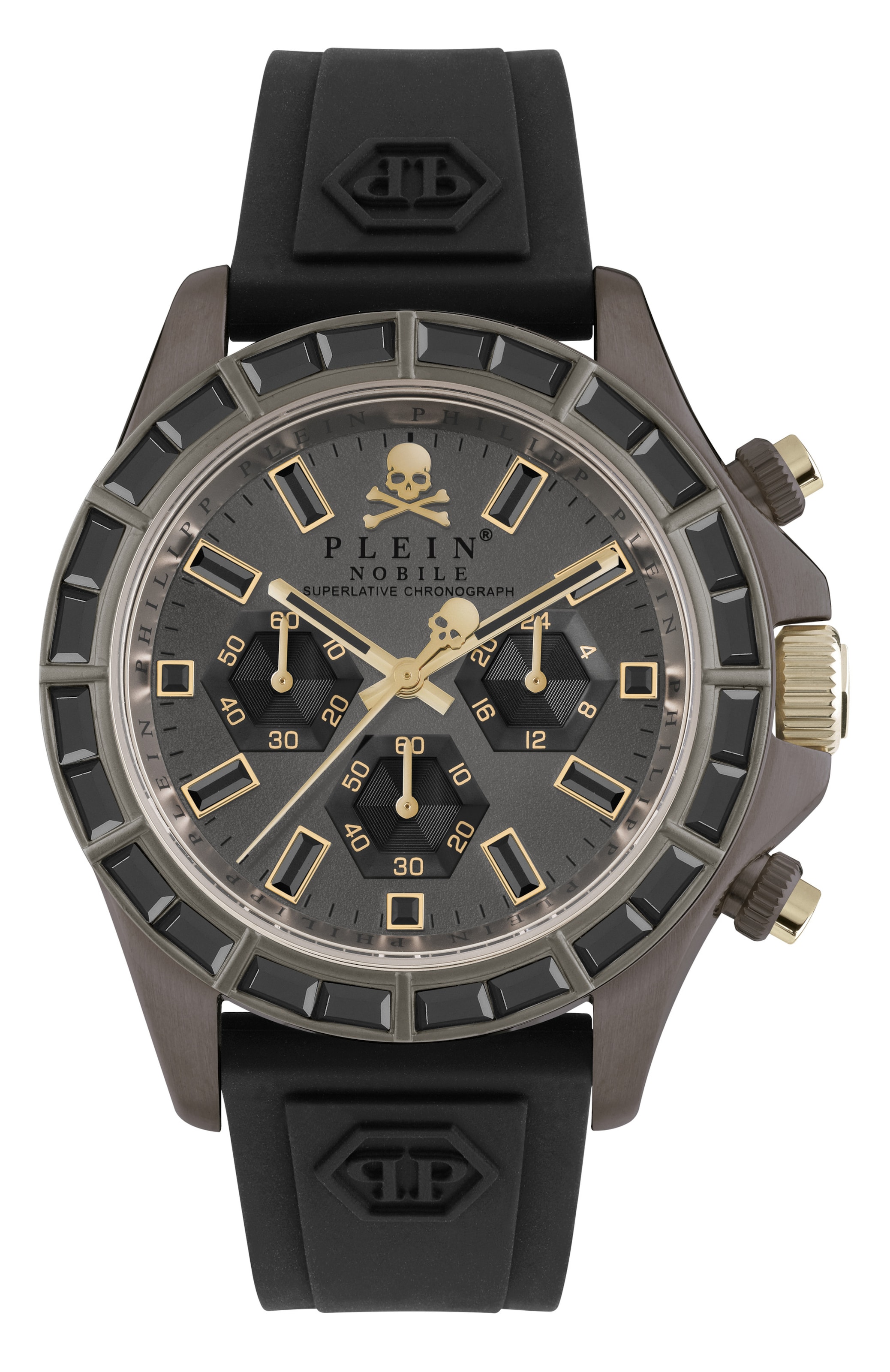 Orologio analogico 'Nobile Racing' di Philipp Plein Watches in nero: frontale