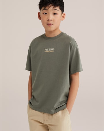 WE Fashion T-Shirt in Grün: Vorderseite