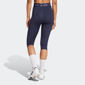 ADIDAS PERFORMANCE Skinny Sporthose in Blau