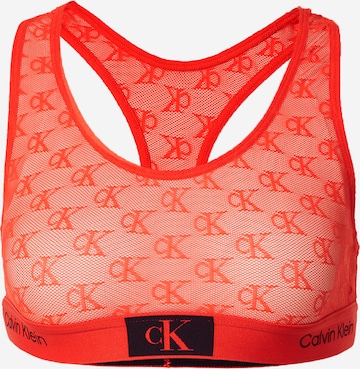 Calvin Klein UnderwearBustier Grudnjak - crvena boja: prednji dio