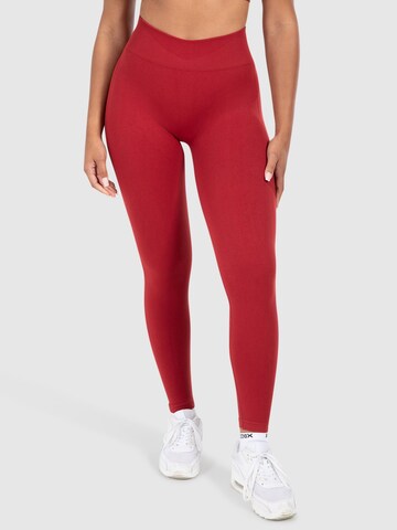Smilodox Skinny Leggings ' Cetrina ' in Rood: voorkant