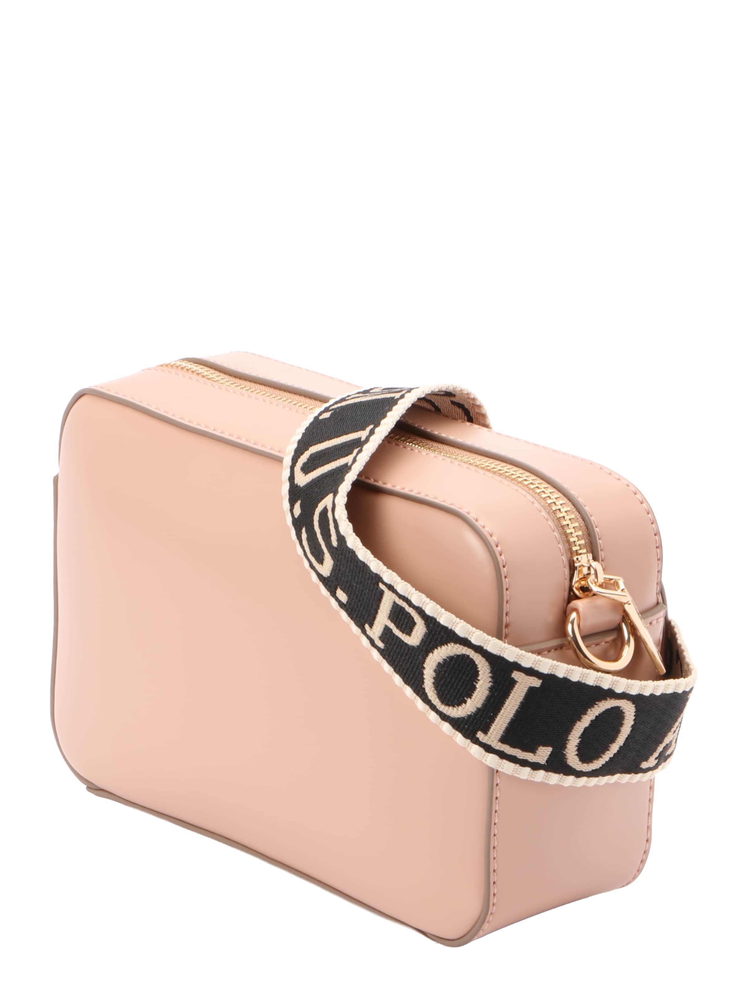 U.S. POLO ASSN. - Mala de ombro em rosa: lateral