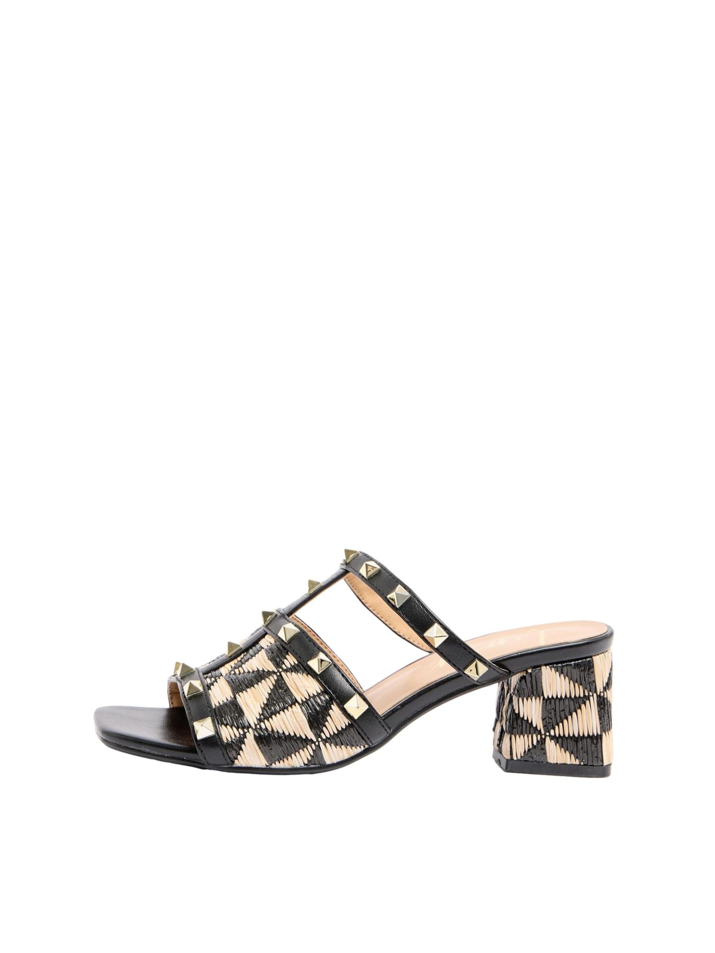 Mule Lipsy en noir : devant