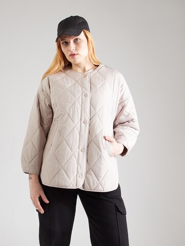 pelēks PIECES Curve Starpsezonu jaka 'PCSTELLA': no priekšpuses